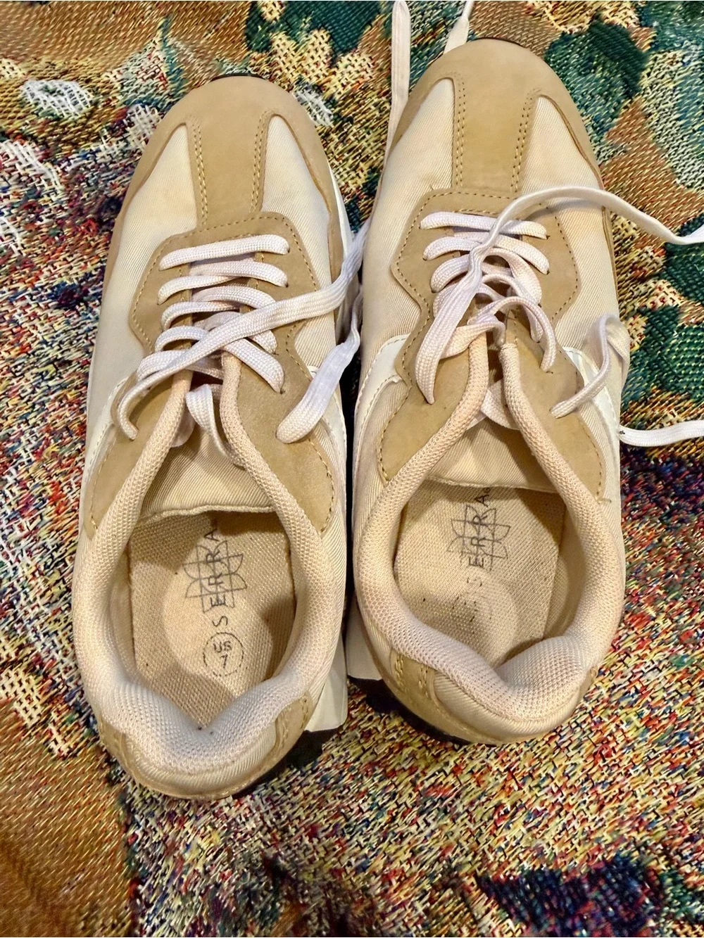 Neutral Beige & Cream Women's Sneaker - Lightweight Casual Shoes